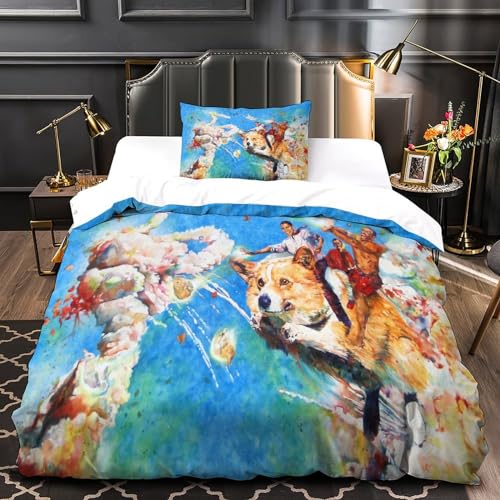 Funda nórdica de Obama con impresión 3D divertida y 2 fundas de almohada de microfibra para cama 90 4