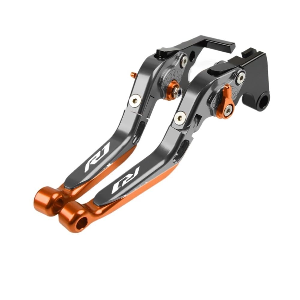 EMQDCAZ for YZF R1/R1M/R1S 2015-2021 Adjustable Folding Brake Clutch Levers Handlebar Grips Handle Lever Motorcycle Accessories Brake Clutch Reservoir Levers