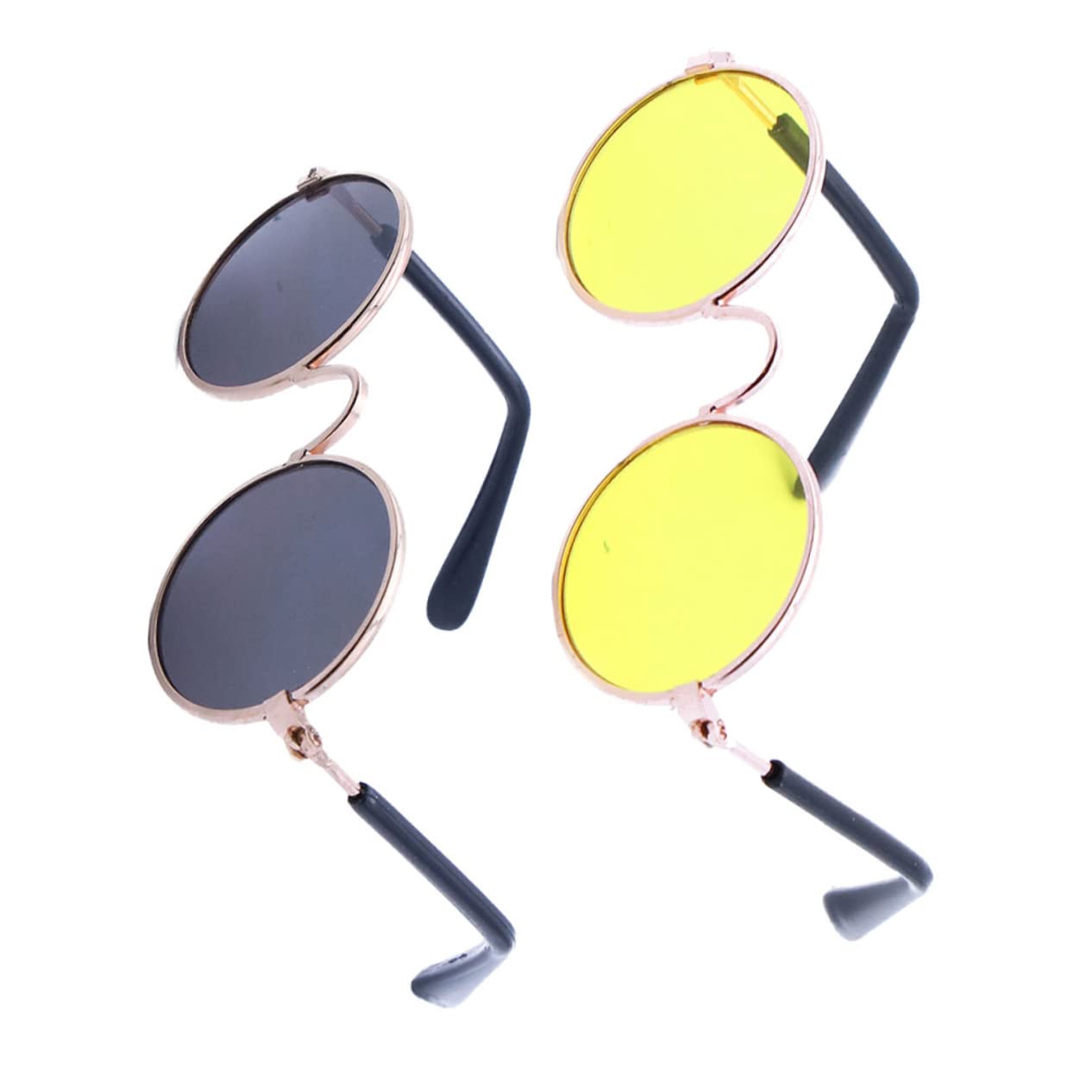 Toddmomy Pet Sunes Funny Dog Sunes Cat and Dog Pet Sunes Cat Dogs Sunes Funny Cute Glasses Spoof Prop