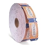 Amviner Carnival Roll Raffle Tickets Single Roll Carnival Party Tickets for Events, Classroom or School Carnivals, Fall Carnival, Family Games, Door Prizes (1000 Pcs)