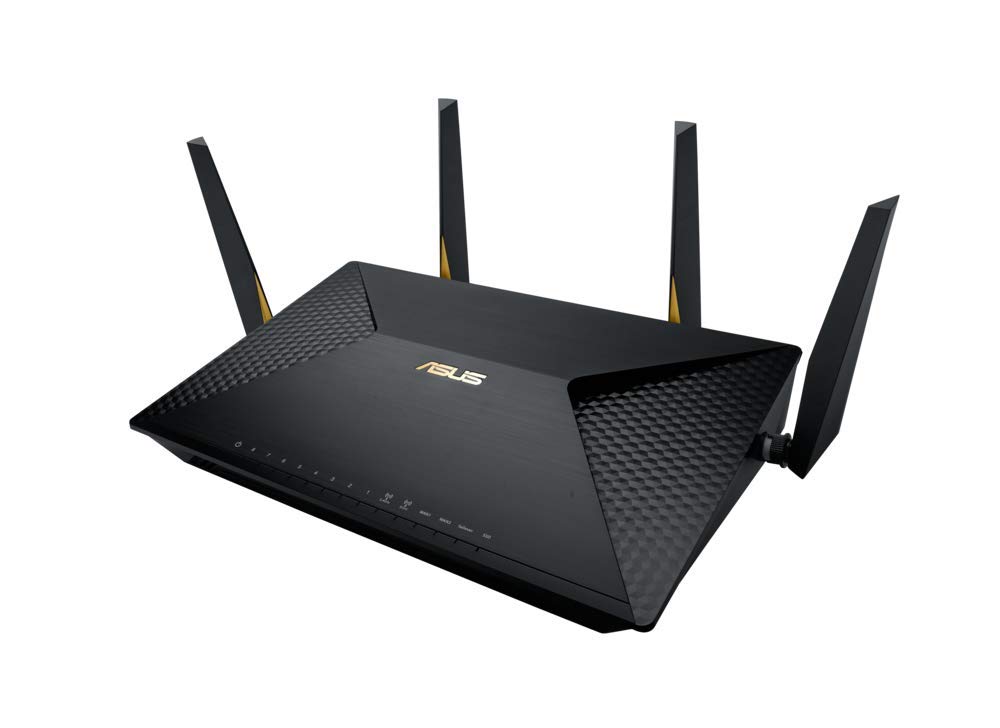 ASUS BRT-AC828 - Routeur Wi-FI Professionnel AC 2600 Mbps Mu-mimo Jusqu'à 250 Appareils Connectés Dual-wan 2g avec Support VPN et Sécurité Aiprotection à Vie et Filtrage des Contenus Trendmicro