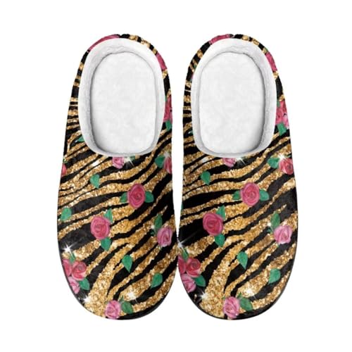 Jeiento Comfort Slippers for Women Memory Foam Scuff Slippers Indoor Outdoor Winter Closed Back Slipper with Anti-Skid Rubber Sole