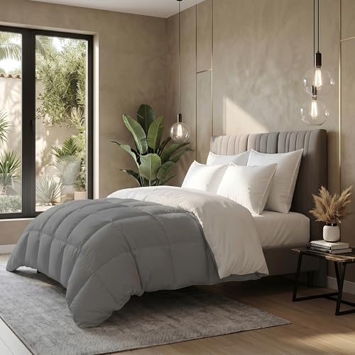 Image of Monte Carlo Symphony Solid Micro Reversible AC Comforter for Double Bed | 3 Ply Soft Comforter with 150 GSM Filling & 85 GSM Micro Fabric | Lightweight All Season Quilt | 87 x 95 Inch