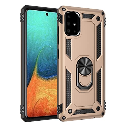 Coque Samsung Galaxy A71 résistant aux chutes avec anneau porte-bague magnétique