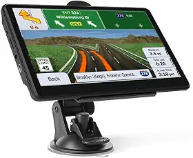 Navegação GPS para caminhonete, trailer, tela sensível ao toque de 7 polegadas, motoristas comerciais GPS de caminhão, atualizações gratuitas de mapas, aviso de velocidade,