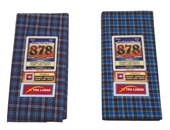 2.25 Meters Brand Lungi - XL Size - Jumbo Size - Buy 1+ Get 1 Offer (Note: Different Design will be given)-image-33