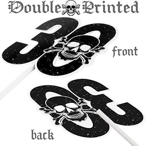 36Pcs Rip My Twenties Cupcake Toppers Happy 30Th Birthday Party Decorations Black Death To My 20S Cake Picks For 30Th Theme Birthday Party Supplies #TOP4