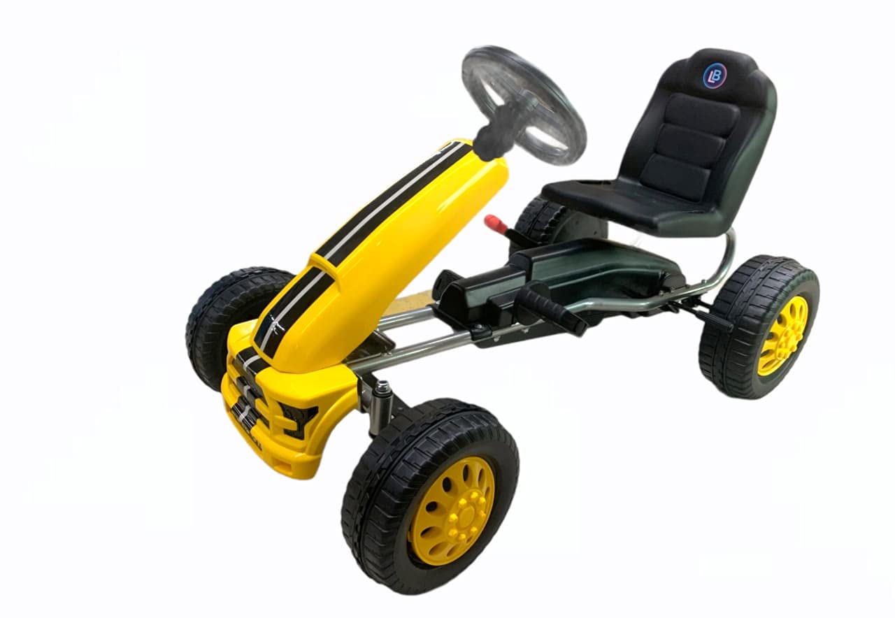 Lovely Baby Pedal Car LB 6601 - Kids Pedal Go Kart with Adjustable Seat, Safety Features, and Heavy-Duty Tires for Ages 3-7, Gift for Girls Boys