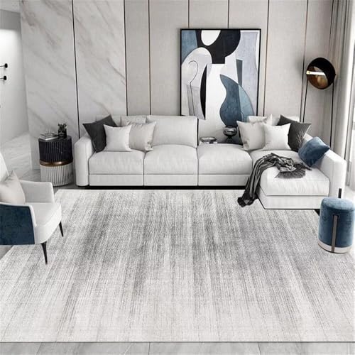 Décoration chambre gris minimaliste tapis de sol acoustique grand - 2