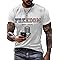 Men's This is The Turning Printed T-Shirt Freedom Vintage Retro Print Shirt A True Patriot Freedom 1993-2025 Tee White