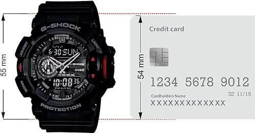 Miniatura 7 de Casio G-Shock GA-400-1B Reloj digital analógico multidimensional, Negro -, Analógico-Digital