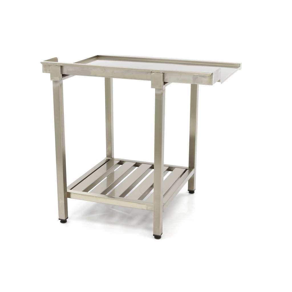 Maxima Dishwasher table - 120 x 75 cm - right - with backsplash and storage shelf