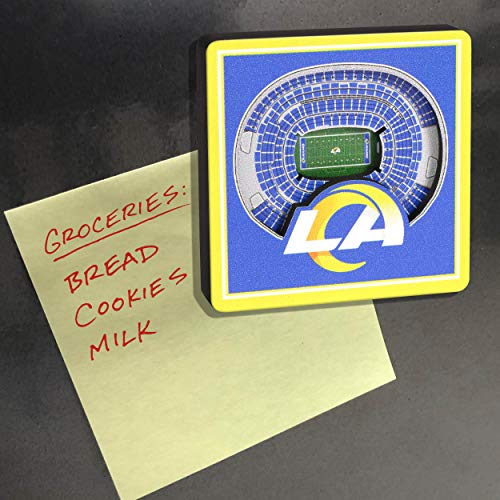 YouTheFan NFL Los Angeles Rams 3D StadiumView Magnets - SoFi Stadium - Thumbnail 4