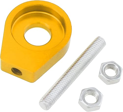 Miniatura 7 de Windance 2 ajustadores de tensor de cadena de 0.472 in, herramienta de ajuste de cadena de bloque de eje de rueda trasera para Honda XR CRF 50 70