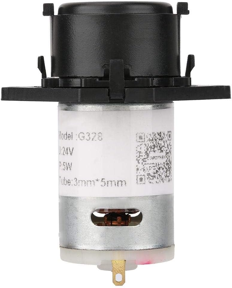 24V DC DIY Peristaltic Liquid Pump Dosing Pump for Aquarium Lab Analytical 10ml/min -90ml/min(black)