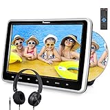 【10,1 Zoll TFT Bildschirm, hohe Bildqualität】Hochauflösendes digitales TFT Display schafft gute Bildqualität, guter Reisebegleiter für Ihre Kinder bei längeren Autofahrten und Sie können sich auf das Fahren ohne Lärm konzentrieren.