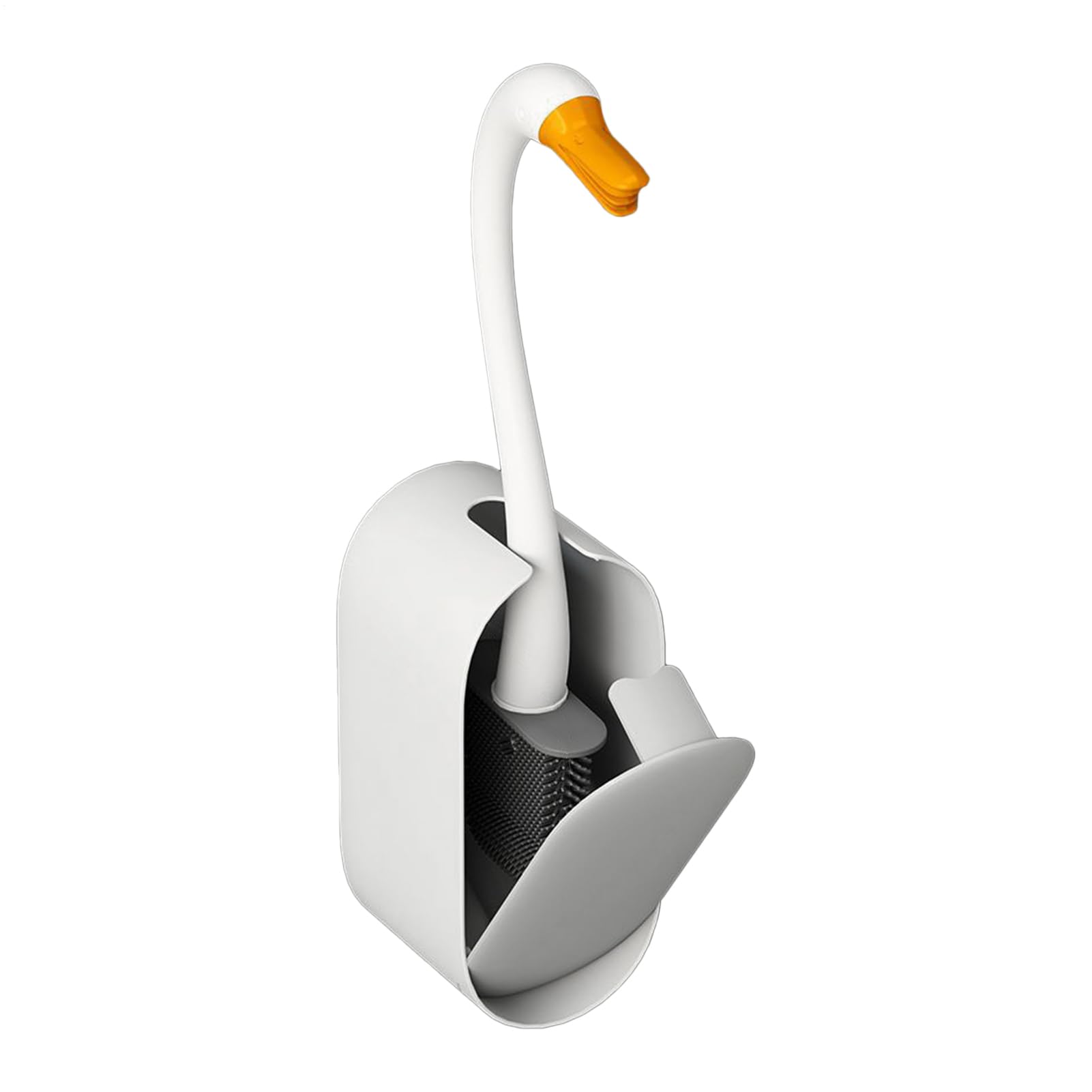 Brosse WC murale compacte : la solution gain de place avec réservoir de produit intégré