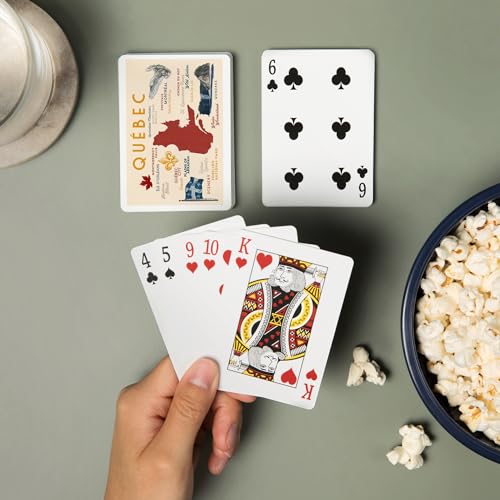 52 Naipes de Poker Quebec Canadá, Tipografía e Iconos miniatura 2