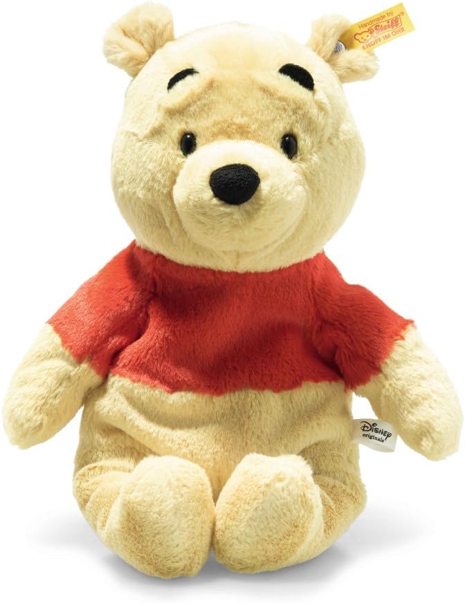 Steiff Disney Winnie The Pooh 11", Premium Stuffed Animal, Machine Washable, Blond