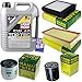 Produktbild QR-PARTS 69344988 Filter Set Inspektionspaket 5 Liter Motoröl Top Tec 4100 5W-40 MANN-FILTER Innenraumfilter Kraftstofffilter Luftfilter Ölfilter