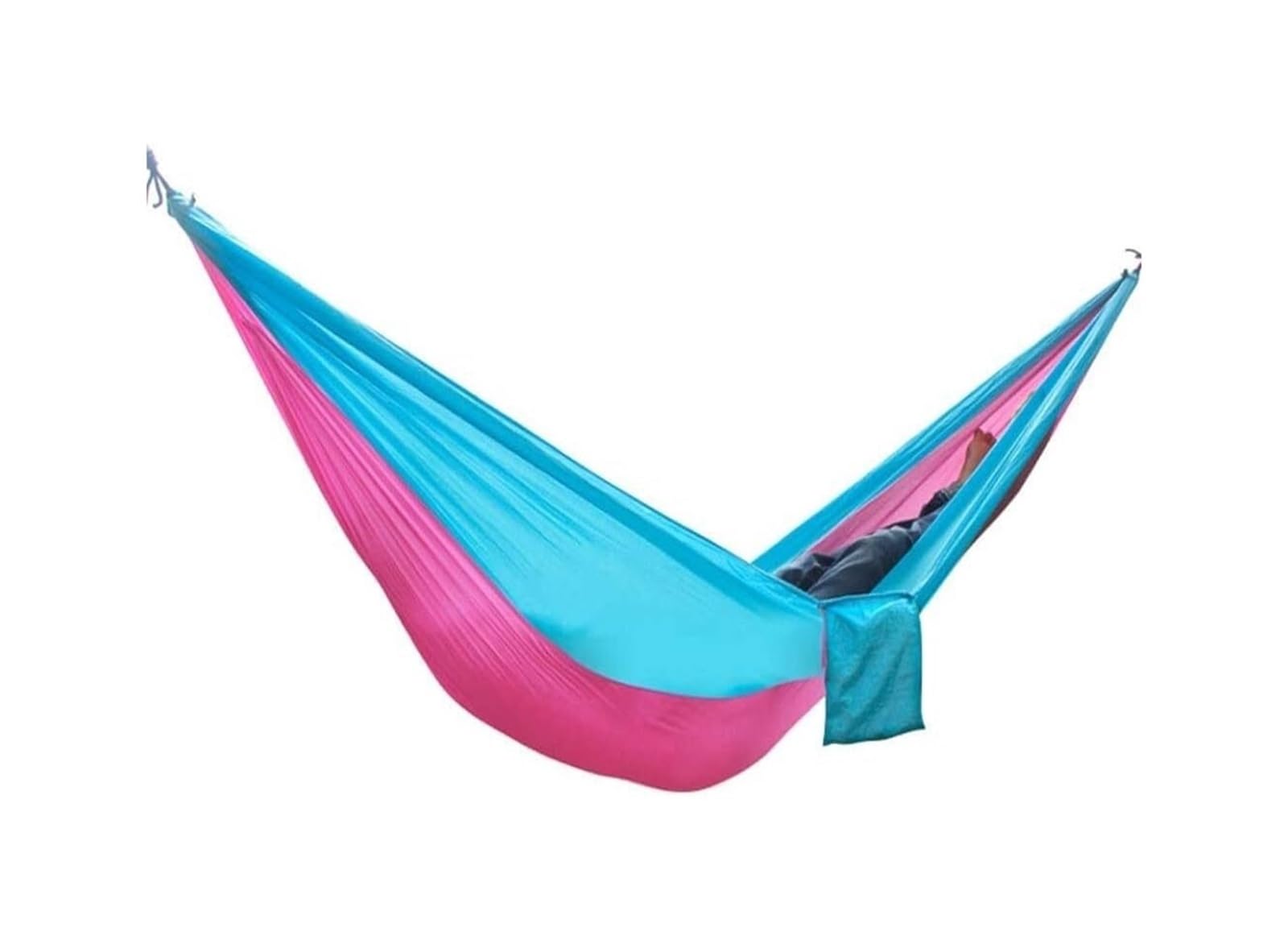 Amaca da campeggio singola portatile, paracadute in nylon leggero