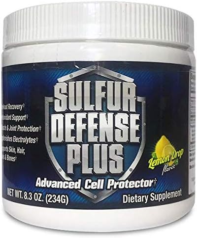 Sulfur Defense Plus, Opti-MSM Plus Vitamin C Powder, Organic Sulfur & Vitamin C, 99.9% Pure MSM Powder Plus C, USA Made, Organic Methylsulfonylmethane Crystals, Vegan, Non-GMO, Gluten-Free (30 Servings)
