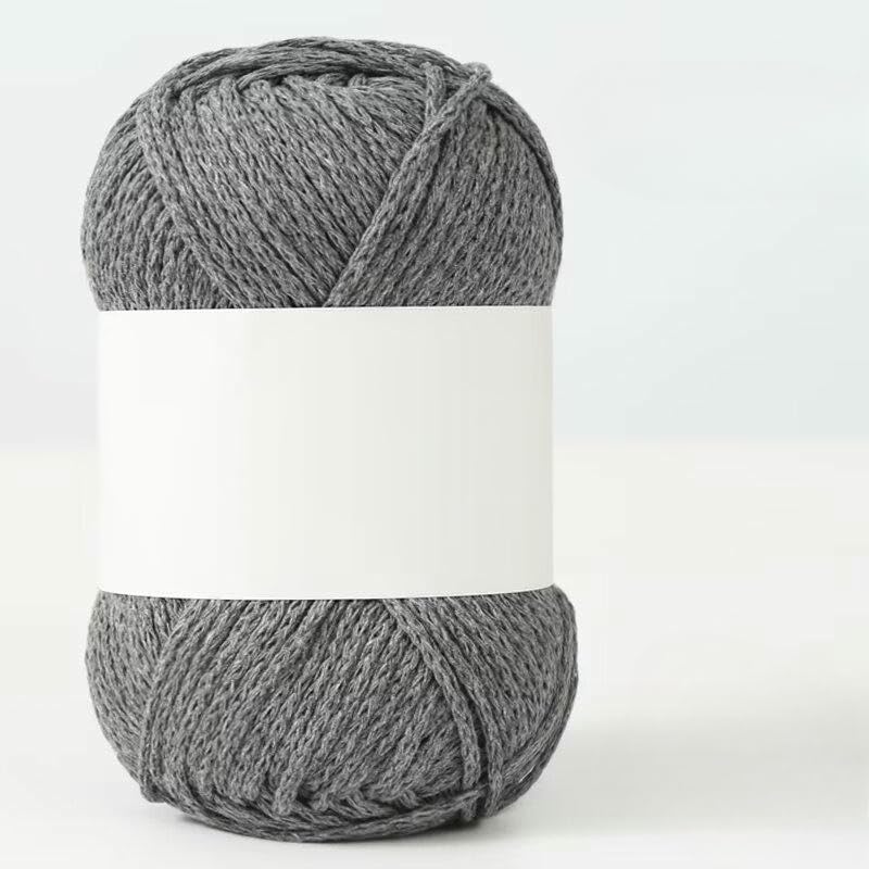 6/12 Rotoli da 100 g di Filato di Cotone colorato di Medio Spessore, Filato di Cotone Cavo per lavori a Maglia a Mano, per Borse all'Uncinetto Fai da Te, Coperte e Accessori per la casa