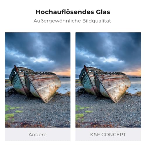 K&F Concept Nano-X Rechteckfilter ND64(6 Stop) 100x100mm Square Filter Graufilter aus Optisches Glas