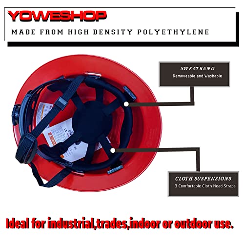 Customized Safety Hard Hat Construction Work Safety Helmet Adjustable Ratchet Suspension Full Brim With Abs Shell Construction Hat（Style1/Pattern5） #TOP2