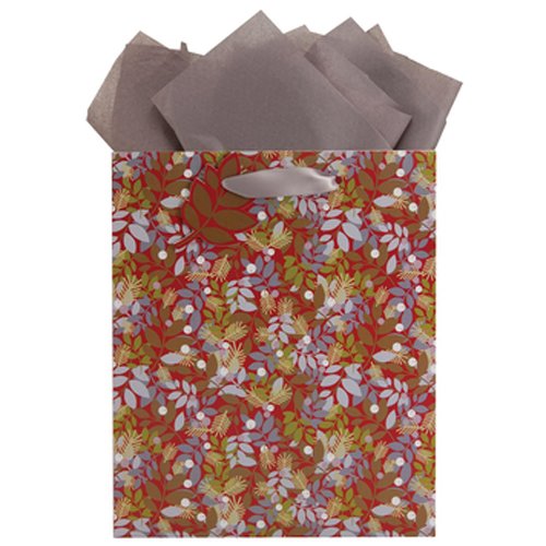 The Gift Wrap Company Bag (6 Pack), Medium, Holly Soiree, Multicolor