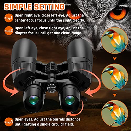 Sogries 10-30X50 Zoom Binoculars For Adults thumb #2