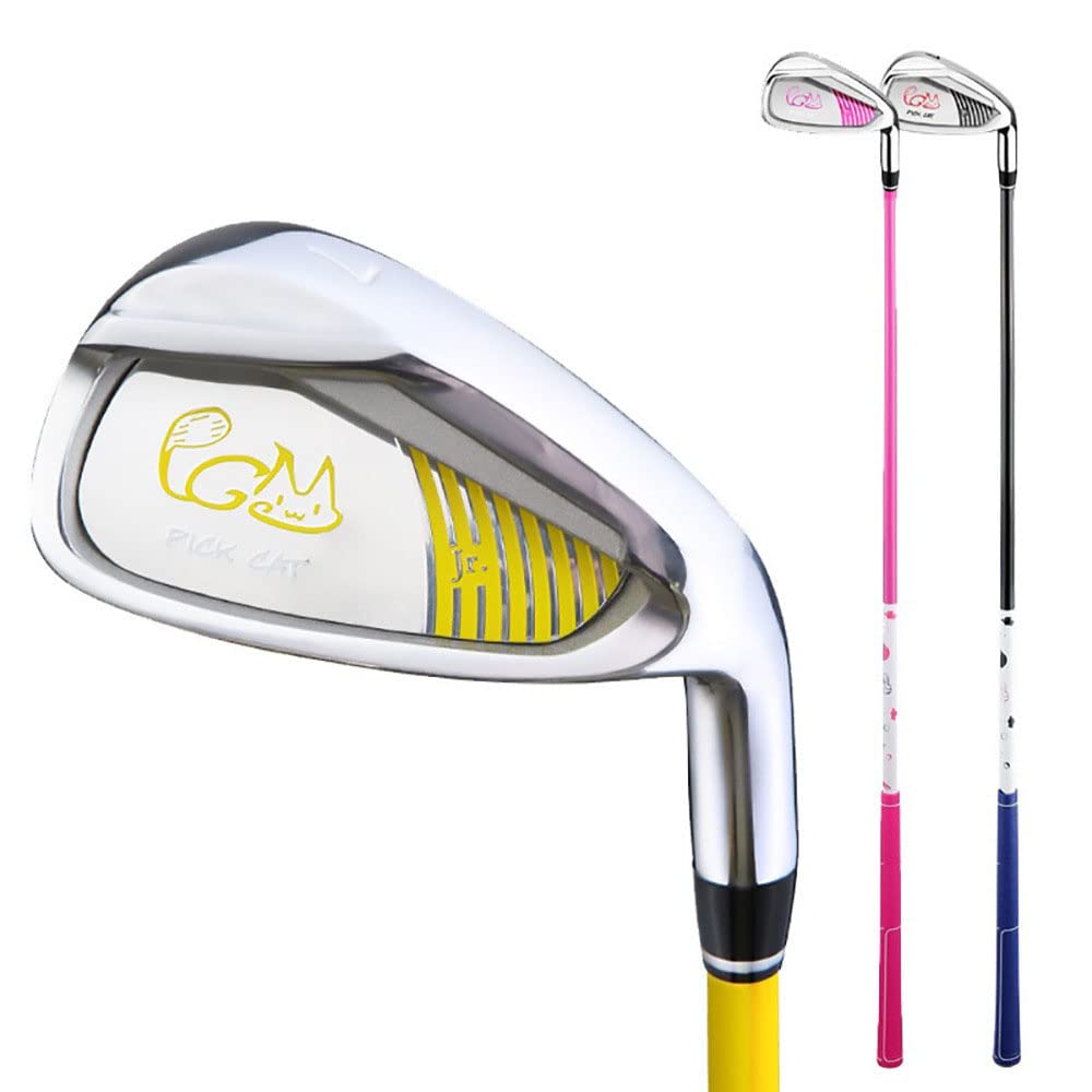 #7 Fer de club de golf à 38 degrés avec manche en graphite pour droitier pour débutants, garçons et filles, golfeurs dans des clubs simples âgés de 3 à 12 ans