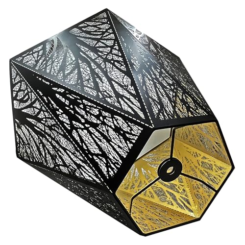 Rmliging Modern Lamp Shade Medium Metal Lamp Shade With Pattern Of Trees For Table Lamp And Floor Light thumb #5