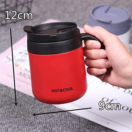 LWX Taza de café Termo de Acero Inoxidable de Doble Pared de 350/500 ML, frascos de vacío portátiles para Coche, Taza… - Imagen 3