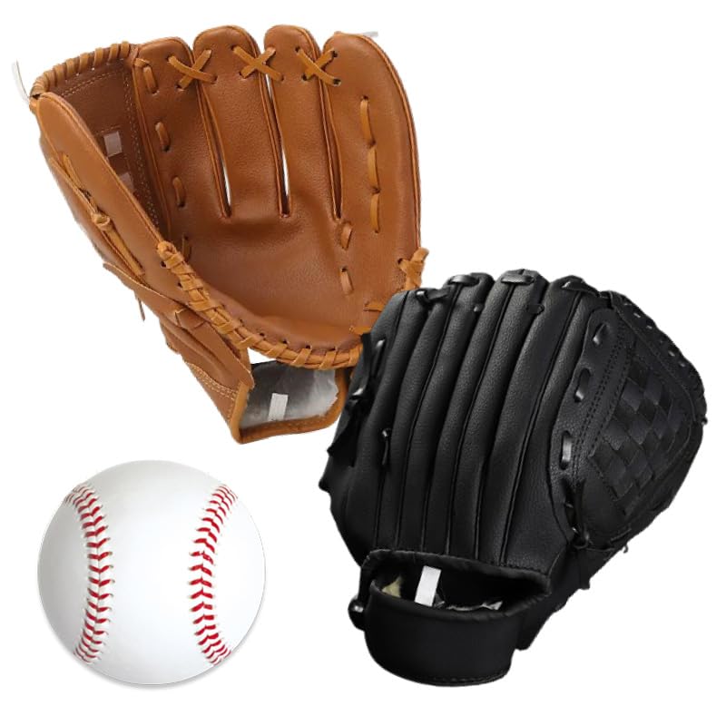 Amazon | INDIVE グローブセット 大人用 グローブ2つ 野球ボール付き