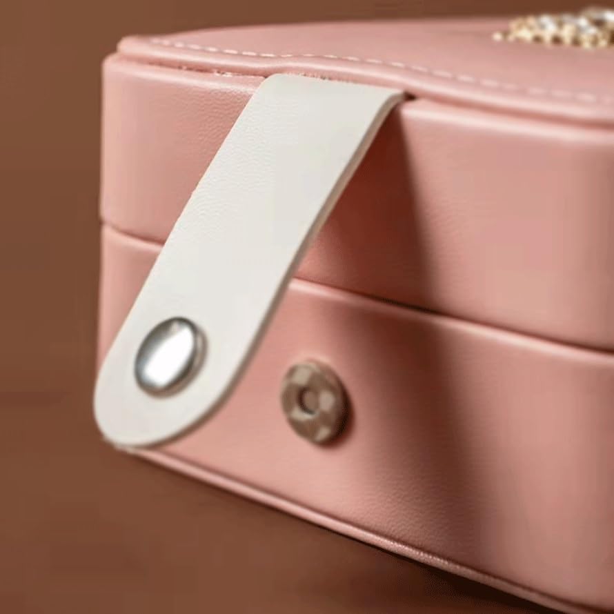 Boîte à bijoux petite et exquise pour rangement de collier et boucles - 4