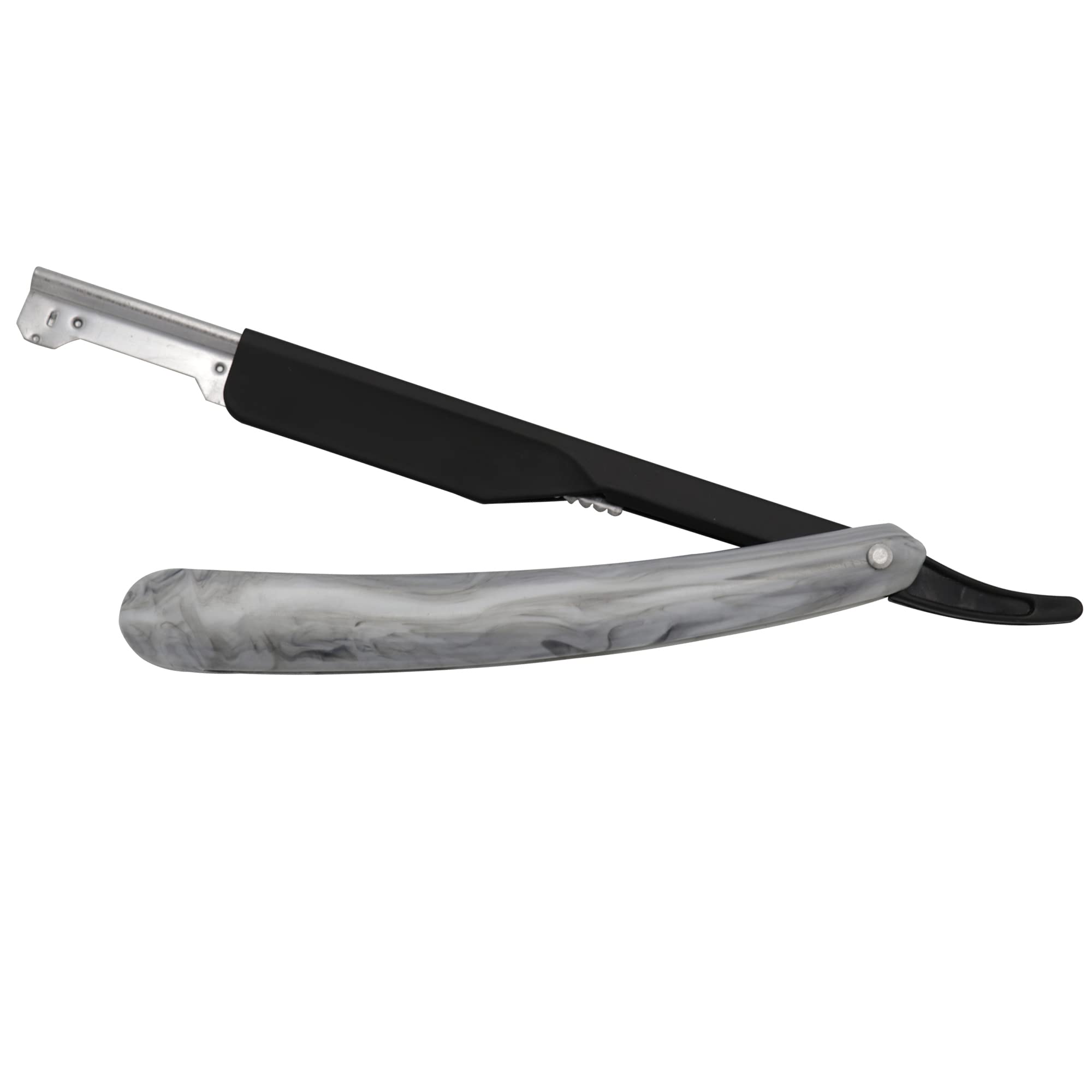 Professional Straight Edge Razor for Men with 100-Pack Replaceable Derby Blades Barber Single Blade Shaving Razor -navajas para barbero (Stone Slide)