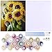 Sunflower Painting by Numbers for Adults DIY Oil Painting Kits, Geboor Paint by Number Kit on Canvas for Home Wall Decor 16inchx20inch Without Frame