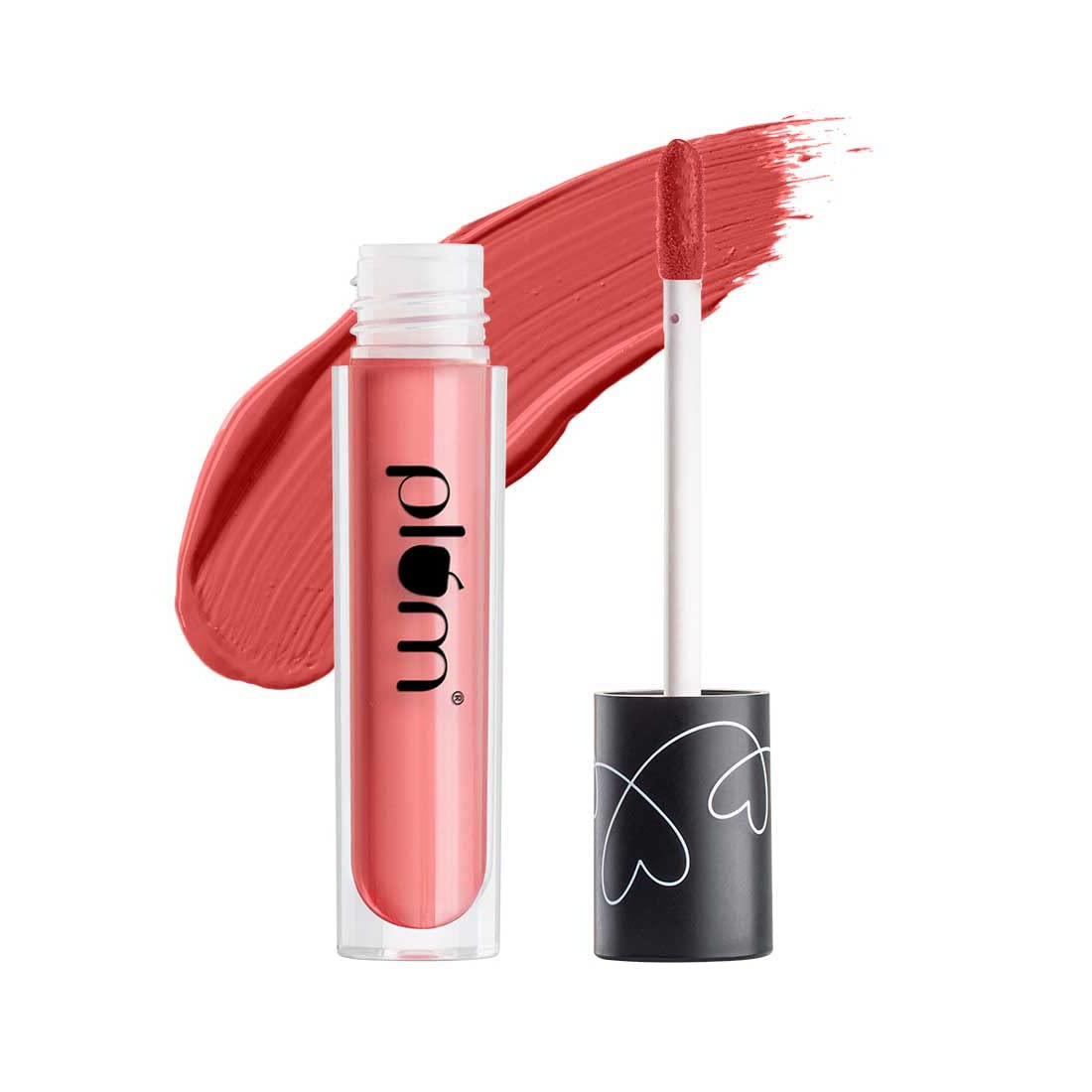 Plum Matte In Heaven Liquid Lipstick Non Drying Smudge Proof 100% Vegan & Cruelty Free Lychee licious 121 (4.50 ml (Pack of 1)) (Lychee Licious 121 (Pink Nude))