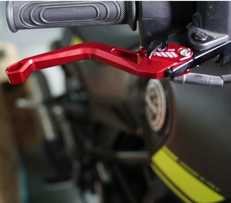 Miniatura 3 de QQLADY Z 3D Rhombus - Juego de palancas de embrague de freno corto CNC para Yamaha Xmax 300 X-MXA125 250 400 2017 2018 2019 2020 X (color negro)