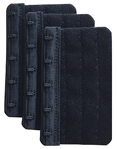 Chanie Damskie opakowanie z 3 miękkimi wygodnymi przedłużeniami do biustonosza 5,9 cm x 9,4 cm