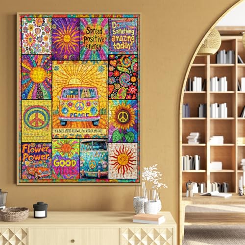 Puzzle Collage Psicodélico 1000 Piezas Adultos 14+ Anos miniatura 6