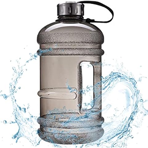 Almineez XL 2.2L Water Bottle 75oz Half Gallon Capacity Leakproof BPA Free Odorless Material Solid Jug Daily Hydration Gym Fitness Athletic Gear Sports Water Bottle for Camping Hiking Cover