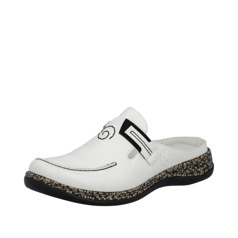 Rieker Dames 46393 klompen, zwart zwart 00, 39 EU