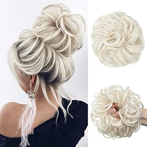 SARLA Messy Wavy Hair Bun Extension Cover
