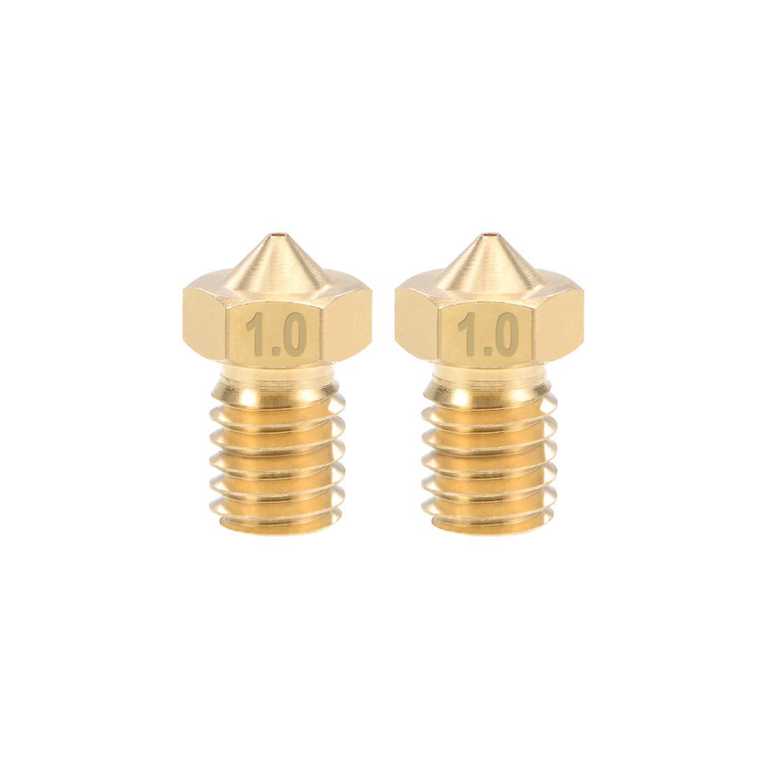 REES52 2Pcs 1mm 3D Printer Nozzle Head M7 Thread Replacement for MK10 1.75mm Extruder Print, Brass (B0BS735XYP) Amazon Price History, Amazon Price Tracker