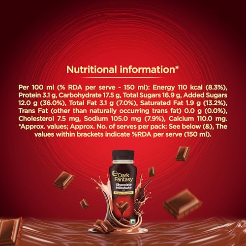 Image of Sunfeast Dark Fantasy Chocolate Milkshake 150ml