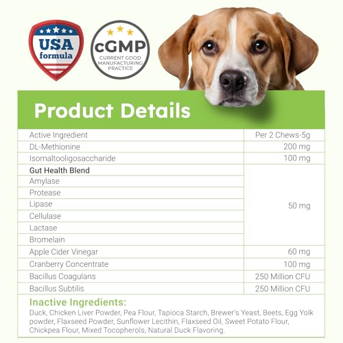 OKKÖBI Dog Urine Neutraliser for Grass - 150 Chews - Advanced Dog Wee Neutraliser for Grass - Packed with Natural Ingredients & Digestive Enzymes - Yellow Spot Lawn Repair - Duck - Image 5