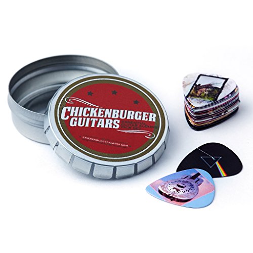 Chickenburger Guitars Lot de 20 médiators Motif pochettes albums - Les Beatles, Paul McCartney, John Lennon, RIngo Starr, George Harrison Chickenburger Guitars Lot de 20 médiators Motif pochettes albums – Image 4