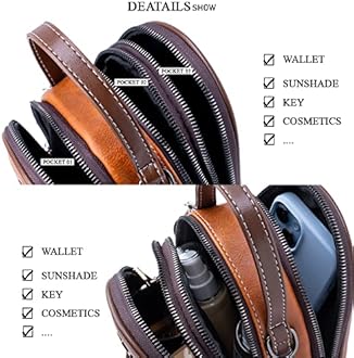 INOVERA (LABEL) Women's Inovera Cross-Body Shoulder Sling Bag Mobile Purse Handbag With Adjustable Strap